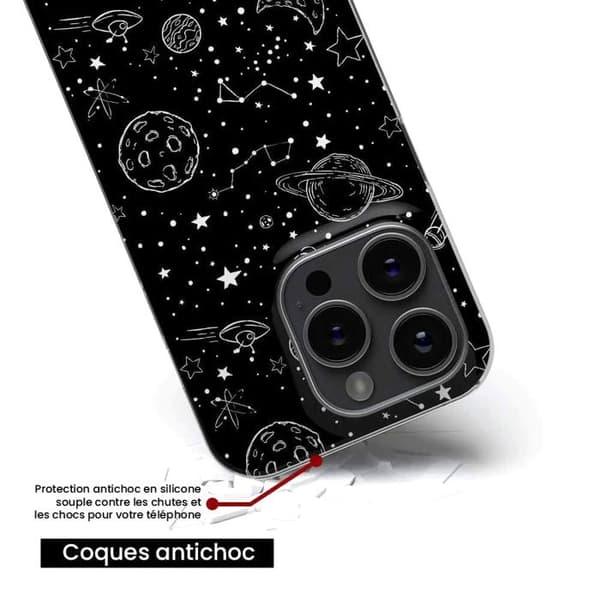 Siliconefodral - Kompatibel med Xiaomi Redmi Note 12 Pro Plus - galaxymotiv Transparent
