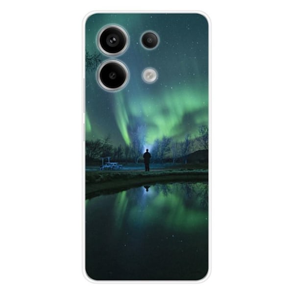 Siliconfodral - Kompatibel med Xiaomi Redmi Note 13 Pro 5G - design av norra ljus Transparent