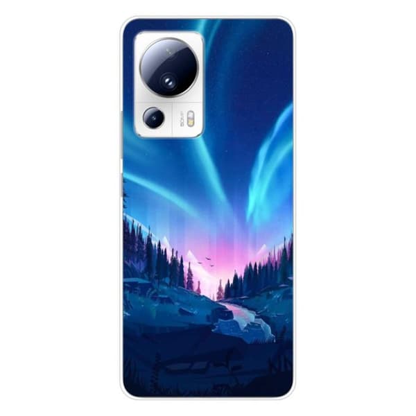 Siliconfodral - Kompatibel med Xiaomi 13 Lite - design nattfall Transparent