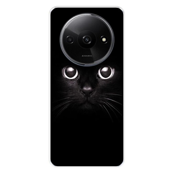 Siliconfodral - Kompatibel med Xiaomi Redmi A3 4G - design kattögon Transparent