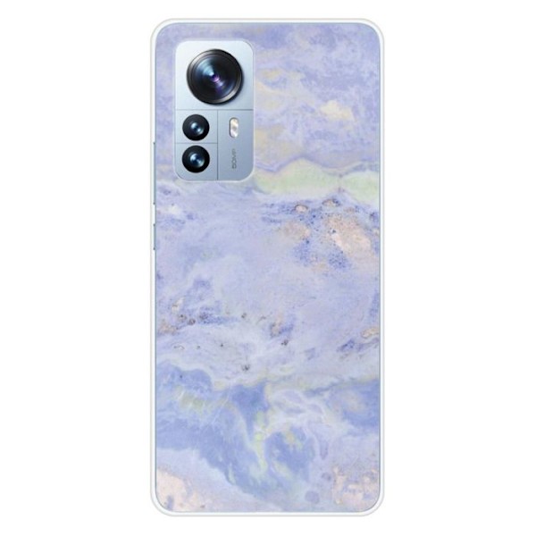 Silikonskal - Kompatibel med Xiaomi Mi 12 Pro - blå marmor design Transparent