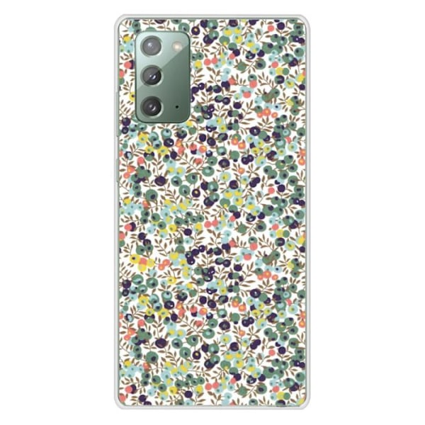 Tryckt silikonfodral kompatibelt Samsung Galaxy Note 20 Liberty Wiltshire Green Transparent