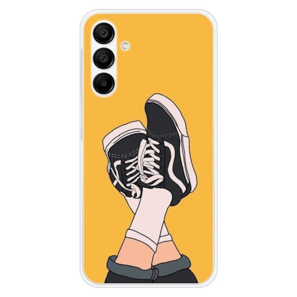 Siliconfodral - Kompatibel med Samsung Galaxy A15 - design sneakers Transparent