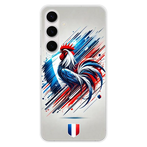 Silicone-fodral - Kompatibel med Samsung Galaxy S24 FE - design hane fransk Transparent