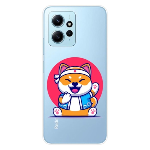Silikonskal - Kompatibel med Xiaomi Redmi Note 12 4G - design shiba ninja Transparent