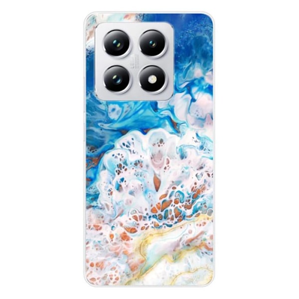 Siliconhölje - Kompatibel med Xiaomi 14T Pro - design marmor ocean Transparent