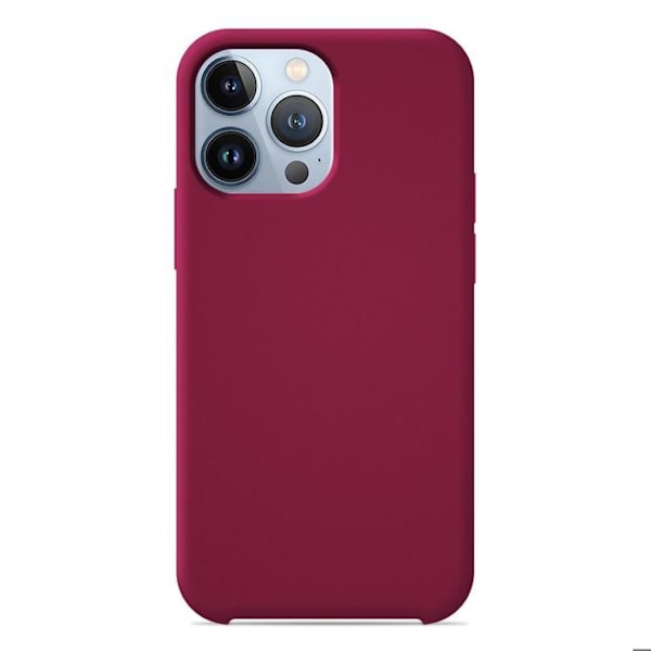 Siliconefodral Soft Touch - Apple - iPhone 13 Pro - Röd - Stötabsorberande - Trådlös laddning Röd