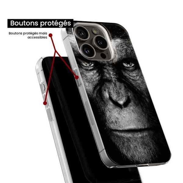 Silicon skal - Kompatibel med Samsung Galaxy S24 FE - apdesign med apa Transparent