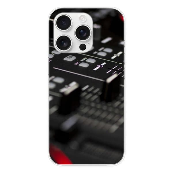 Coque i silikon - Kompatibel med Apple iPhone 16 Pro - design dj mixer Transparent