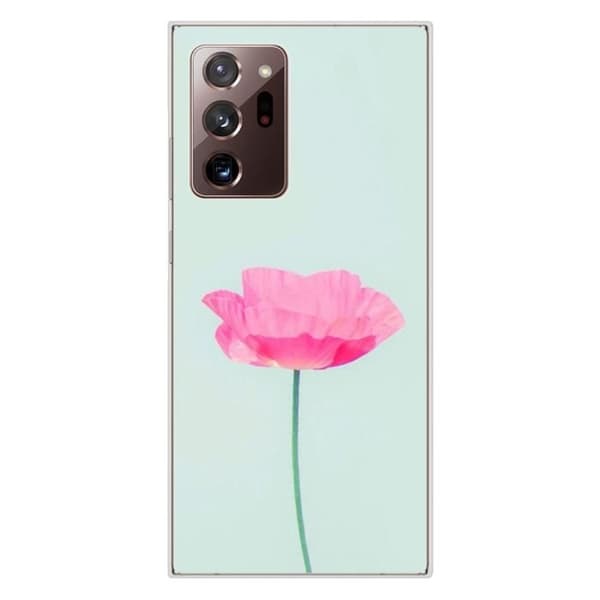 Tryckt silikonfodral som är kompatibelt med Samsung Galaxy Note 20 Ultra Rose Flower
