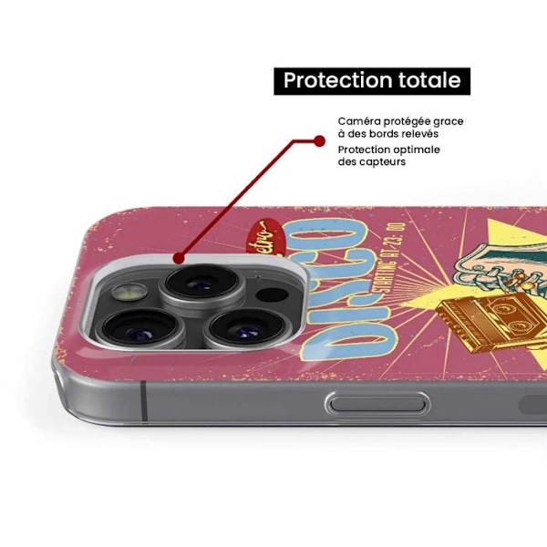 Siliconefodral med tryck - 1001 fodral - Samsung Galaxy A41 - Retro-disco mönster - Optimal skydd Transparent