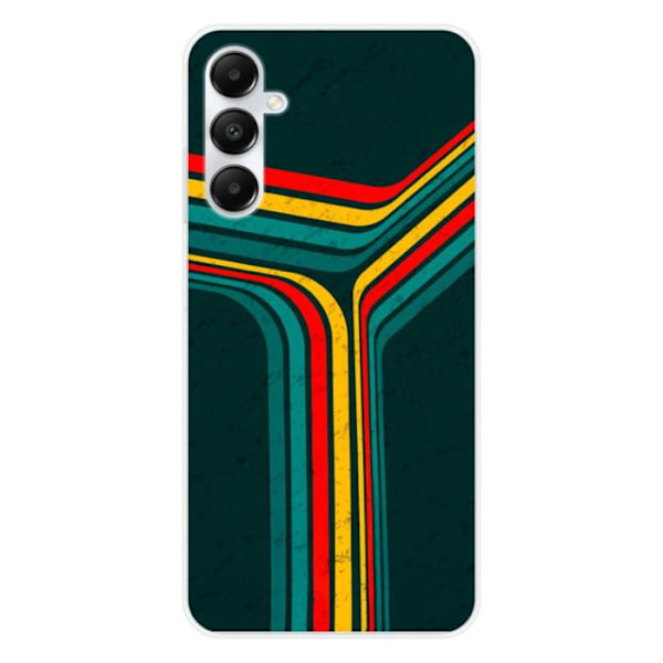 Siliconfodral - Kompatibel med Samsung Galaxy A25 - retro linjedesign Transparent