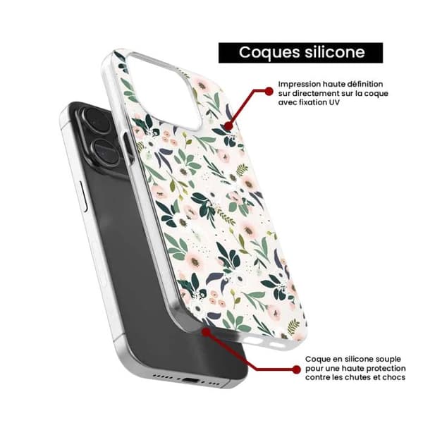 Silikonskal - Kompatibel med Xiaomi 14T Pro - design blommor Transparent