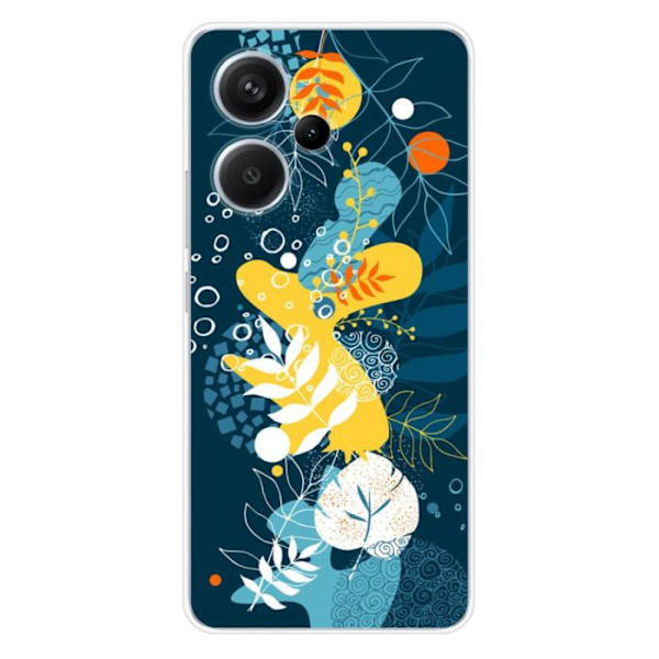 Siliconfodral - Kompatibel med Xiaomi Redmi Note 13 Pro Plus 5G - design havblommor Transparent