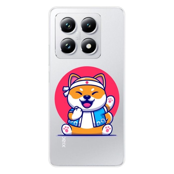 Siliconfodral med tryck - 1001 fodral - Xiaomi 14T Pro - Shiba Ninja-mönster - Optimal skydd - Mjuk Transparent