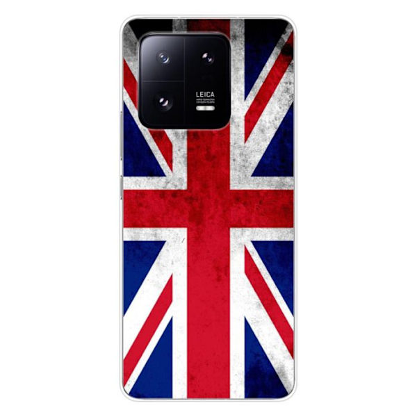 Silikonskal - Kompatibel med Xiaomi 13 Pro - design engelsk flagg Transparent