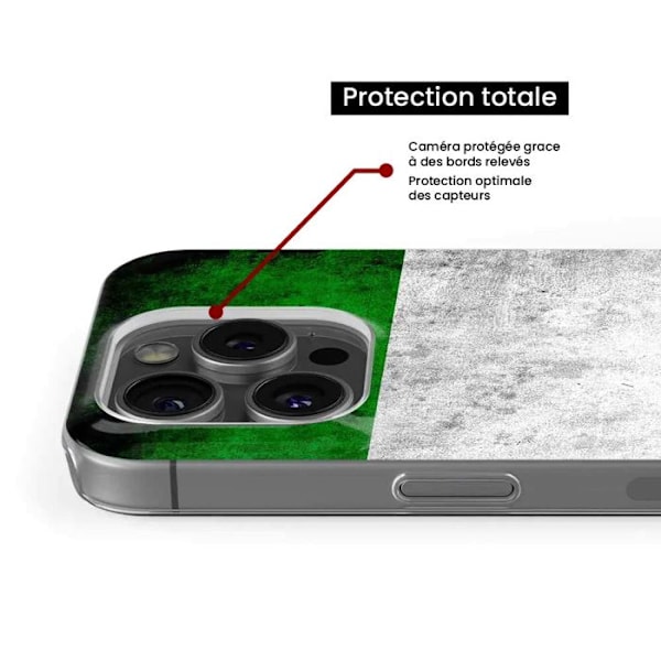 Siliconkydd i tryckt design kompatibel med Samsung Galaxy M15 5G, Italiens flagga Transparent