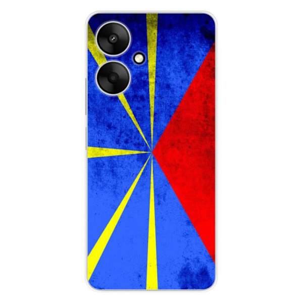 Siliconfodral - Kompatibel med Xiaomi Redmi 13C 5G - design med La Réunions flagga Transparent