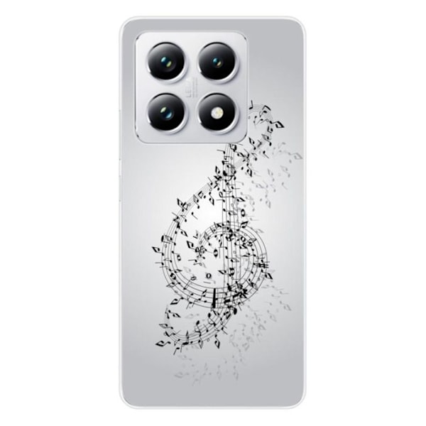 Siliconfodral - 1001 Fodral - Xiaomi 14T Pro - Mönster Notvals - Optimal skydd - Mjuk Transparent