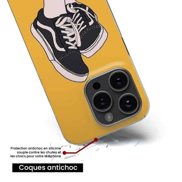 Siliconefodral - Kompatibel med Apple iPhone 13 Pro - design sneakers Transparent