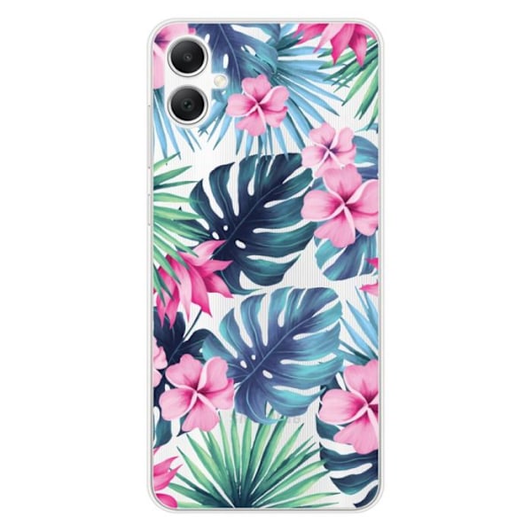 Silicone Case Printed - 1001 Cases - Samsung Galaxy A05 - Tropical Watercolor - Flexible - Optimal Protection Transparent
