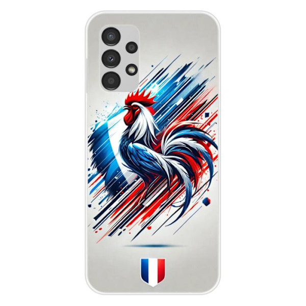 Silikonskal - Kompatibel med Samsung Galaxy A13 4G - design med fransk tupp Transparent