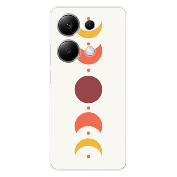 Siliconfodral - Kompatibel med Xiaomi Redmi Note 13 Pro 4G - design eclipse Transparent