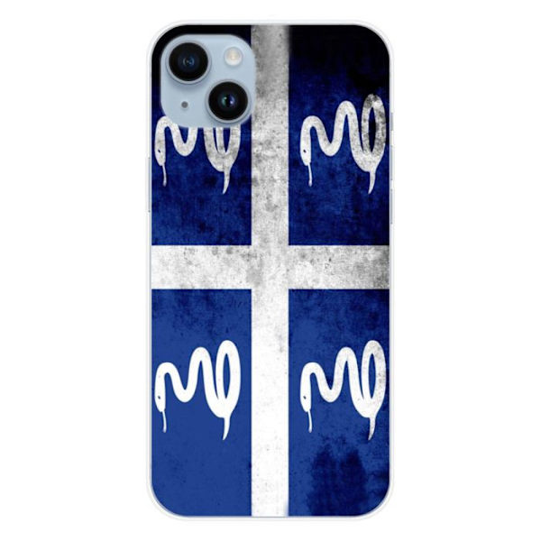 Silikonskal - Kompatibel med Apple iPhone 14 Plus - design med Martinique-flaggan Transparent