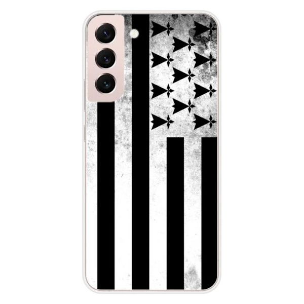 Silikonskal - Kompatibel med Samsung Galaxy S22 Plus - design med Bretagneflagga Transparent