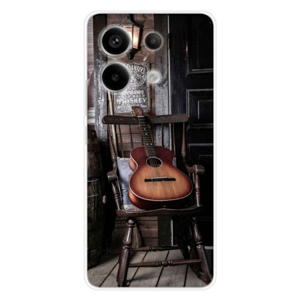 Silikonskal - Kompatibel med Xiaomi Redmi Note 13 Pro 5G - gitardesign Transparent