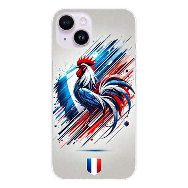 Siliconehölje - Kompatibel med Apple iPhone 14 - fransk tuppdesign Transparent