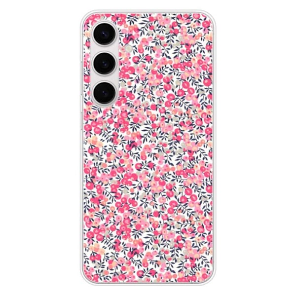 Tryckt silikonfodral kompatibelt Samsung Galaxy S24 Plus Liberty Wiltshire Rose Transparent