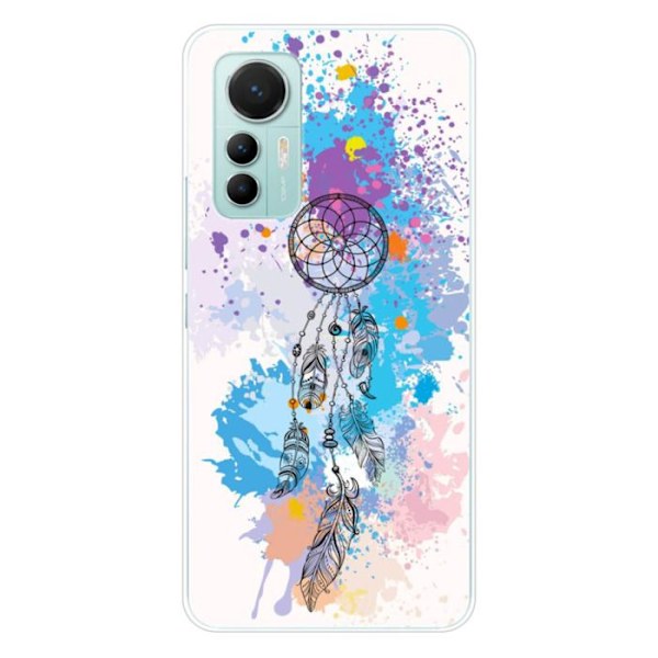 Siliconfoder - Kompatibel med Xiaomi Mi 12 Lite - design drömfångare färg Transparent