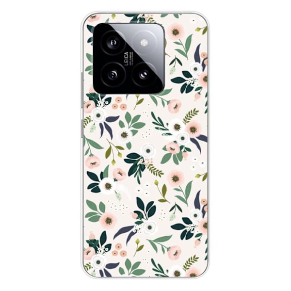 Silicone Case Printed - 1001 Cases - Xiaomi 14 - Floral Pattern - Optimal Protection - Flexible Transparent