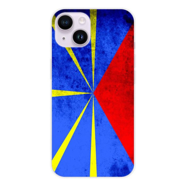 Siliconfodral - Kompatibel med Apple iPhone 15 - design franska ön Réunion Transparent