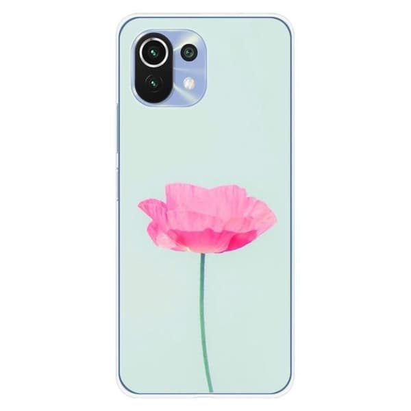 Tryckt silikonfodral som är kompatibelt med Xiaomi Mi 11 Rose Flower