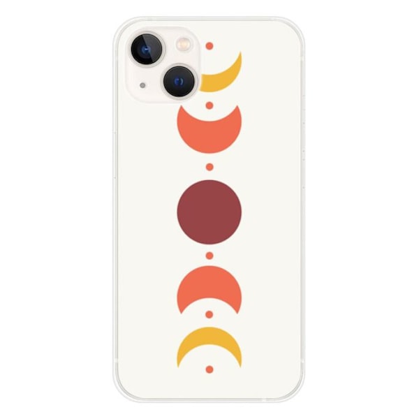 Siliconfodral - Kompatibel med Apple iPhone 13 - design eclipse Transparent