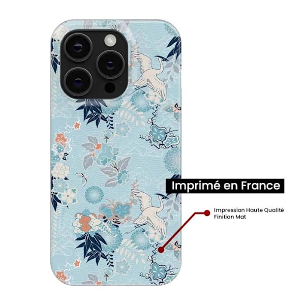 Siliconcase med tryck - 1001 skal - Oppo A15 - Flerfärgad - Kimono-mönster - Semihård Transparent