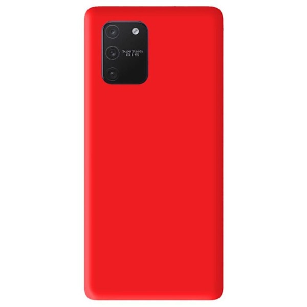 Röd silikonhölje - Kompatibel med Samsung Galaxy S10 Lite Röd