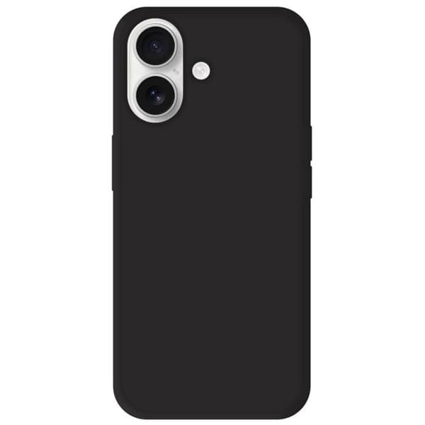 Svart silikonskal - Kompatibel med Apple iPhone 16 svart