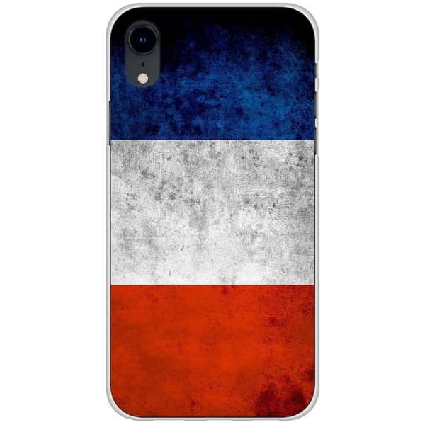 Siliconfodral kompatibelt med iPhone XR - Frankrikes flagga Transparent