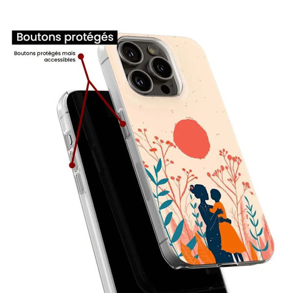 Siliconfodral - Kompatibel med Apple iPhone 14 Plus - design med en touch av ömhet Transparent