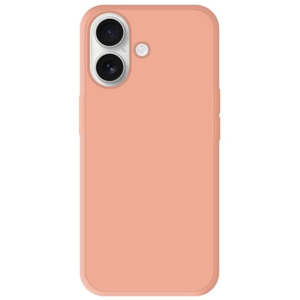 Rosafärgad silikonfodral - Kompatibel med Apple iPhone 16 ljusrosa