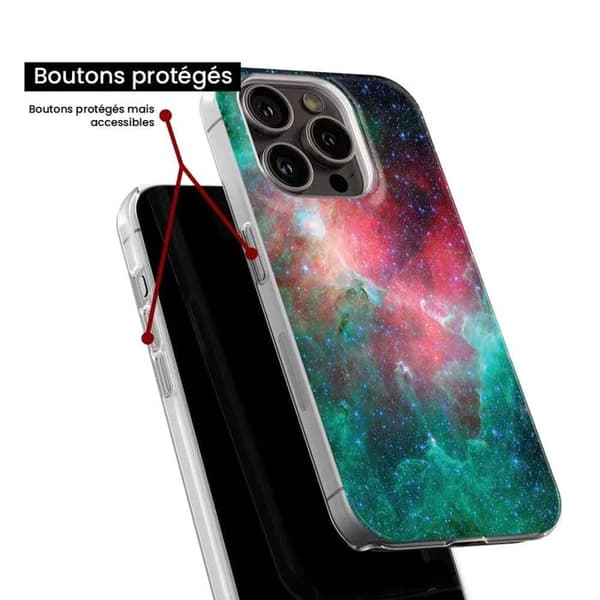 Siliconfodral - Kompatibel med Apple iPhone 14 - nebulosadesign Transparent