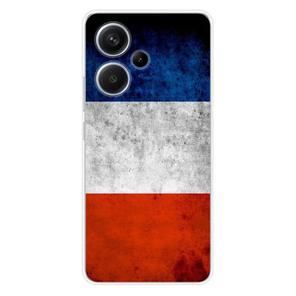 Silicone-fodral - Kompatibel med Xiaomi Redmi Note 13 Pro Plus 5G - design med Frankrikes flagga Transparent