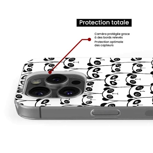 Siliconfodral med tryck - 1001 fodral - Oppo Reno 8 5G - Pandas förening - Optimal skydd - TPU Gel Flerfärgad