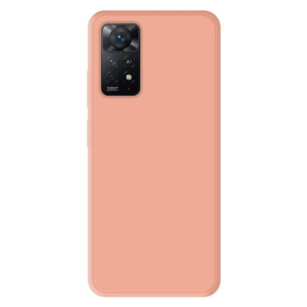 Siliconefodral - Xiaomi - Redmi Note 11 Pro - Ljust rosa - Stötabsorberande - Semi-styv Transparent