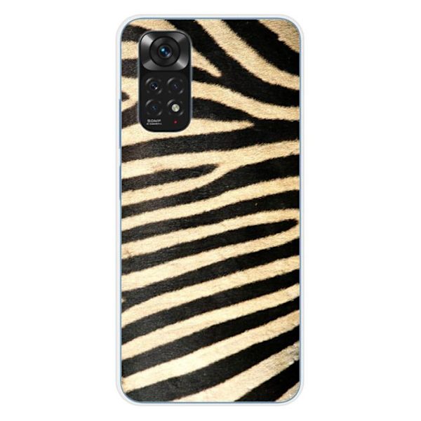 Siliconfodral - Kompatibel med Xiaomi Redmi Note 11 4G - zebra design Transparent
