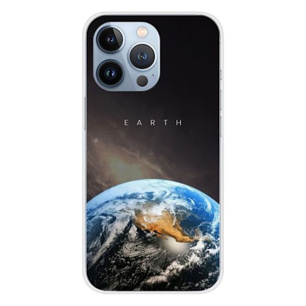 Silicone-fodral - Kompatibel med Apple iPhone 13 Pro - design jord Transparent