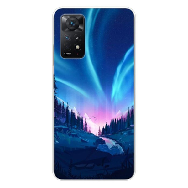 Siliconfodral - Kompatibel med Xiaomi Redmi Note 11 Pro Plus 5G - design fallen natt Transparent